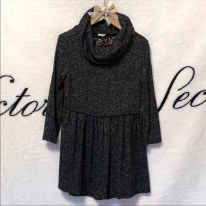 Cowl- Neck Swing Dress